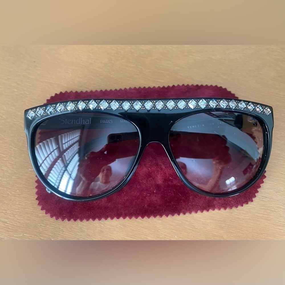 Stendhal Paris France Rhinestone & Golden Dots Black Venezia S4 448